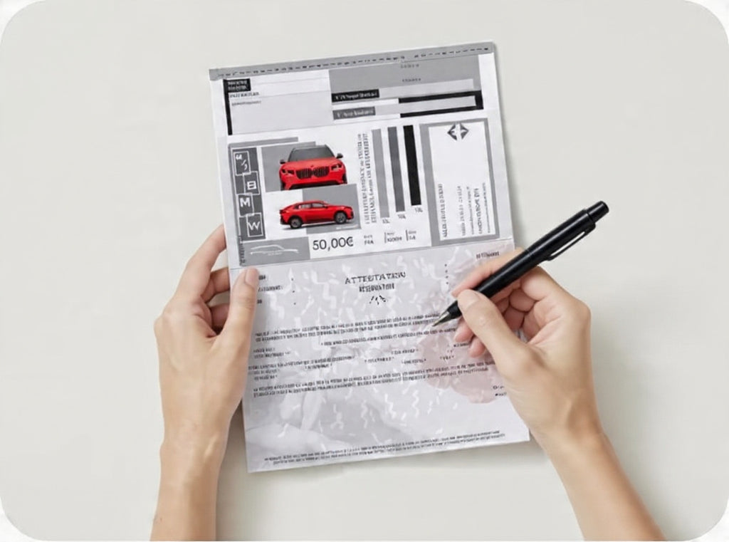 L'attestation " RESERVATION AUTO-PARTARGE " (Verso)